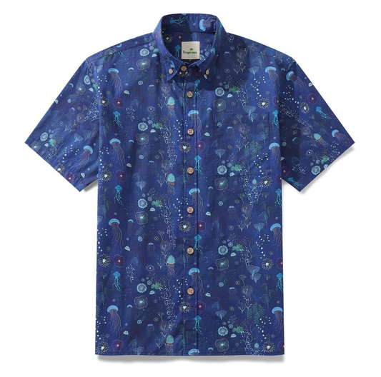 * MARINE DEEP BLUE JELLYFISH TEE