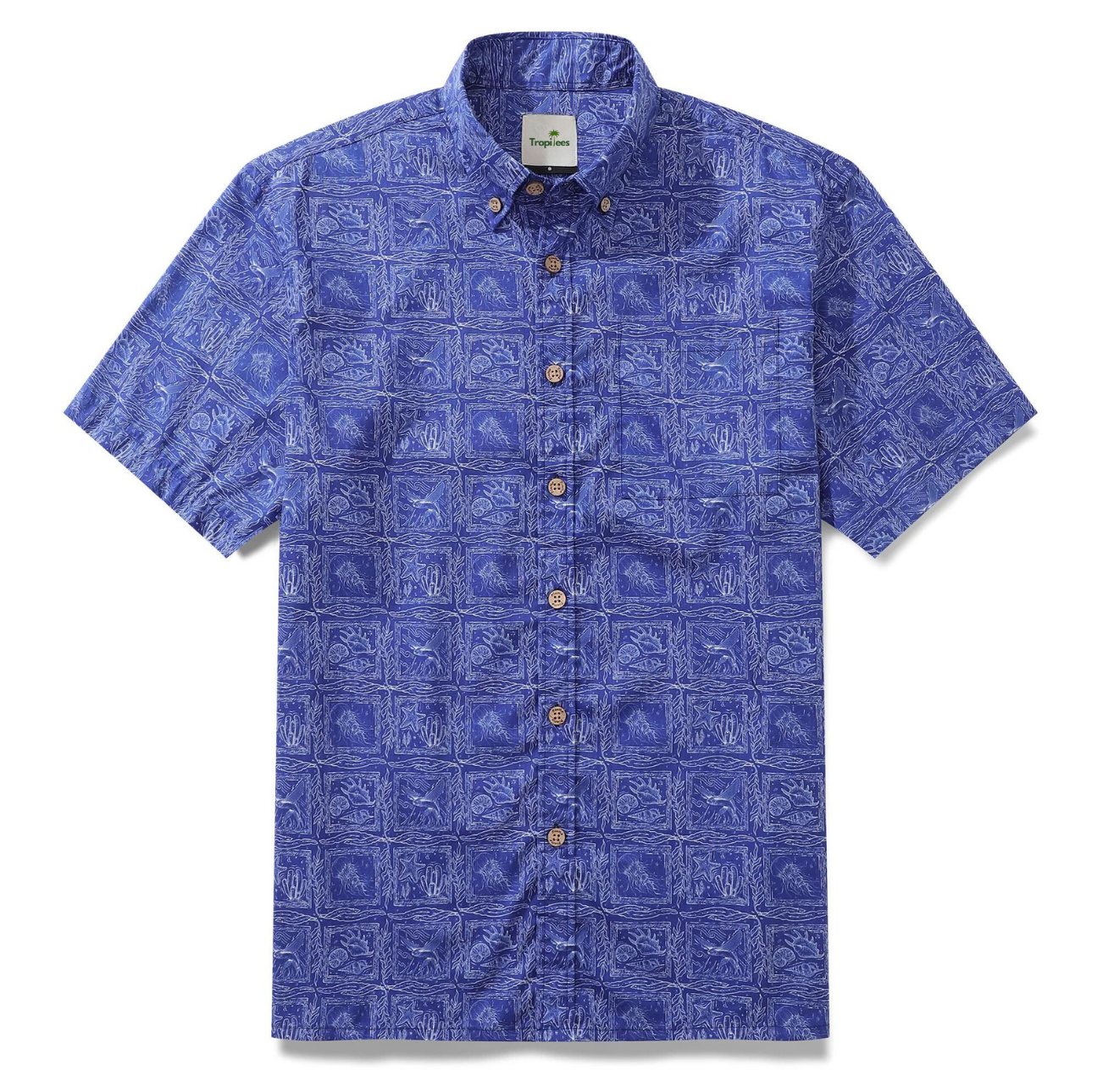 * PATTERN BLUE TEE